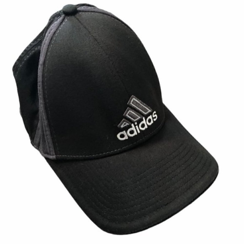 Adidas Black Silver Logo‎ Baseball Hat